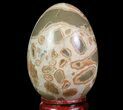 Polished Leopard Skin Jasper Egg #66072-1